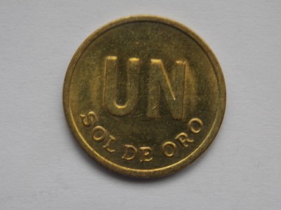 UN SOL DE ORO 1976 PERU-XF foto