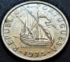 Moneda 5 ESCUDOS - PORTUGALIA, anul 1975 * cod 2551 B, Europa
