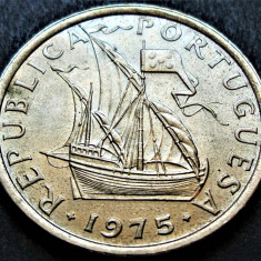 Moneda 5 ESCUDOS - PORTUGALIA, anul 1975 * cod 2551 B