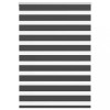 Jaluzea tip zebra neagră lățime țesătură 90,9 cm poliester