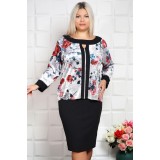 Bluza din catifea Dona Grey - 48Marimea