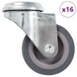 vidaXL Roți pivotante cu gaură pentru șurub, 16 buc., 50 mm 277843
