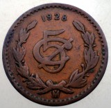 J.163 MEXIC 5 CENTAVOS 1928