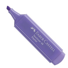 Textmarker Faber &amp;ndash; Castell 1546, Lila Pastel, Rechizite Scolare, Textmarker Pigmentat, Accesorii pentru Birou, Marker Pastel Scoala, Textmarker Lila, foto