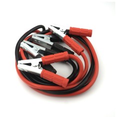 Cabluri Transfer Curent Auto 1000A, Lungime 3M, Grosime 13mm, Cleme Izolate, Pornire Motor Benzina si Diesel (Aluminiu Cuprat)