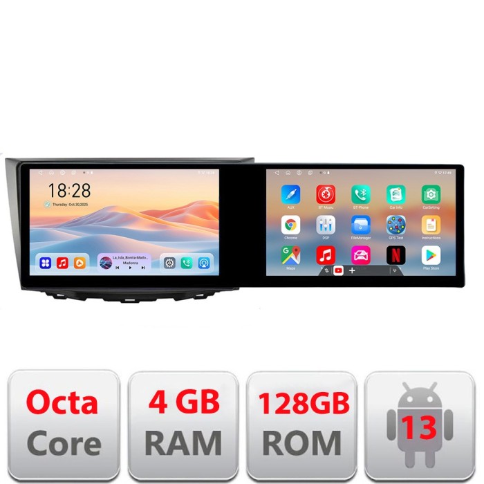 Navigatie Suzuki Kizashi 2009-2015 Kit-kizashi Edotec 2 ecrane 8 core 4+128 21.6 inch Incell android Wifi 5Ghz gps internet S CarStore Technology