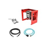 Pompa transfer motorina 12V si pistol , cu contor , debit 40L , furtun aspiratie 1,5m, furtun transfer 4m