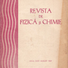 Revista De Fizica Si Chimie - Anul XXIV, Nr.8 , AUGUST. 1987