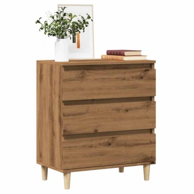 vidaXL Bufetă Stejar artizanal 60x35x70 cm Lemn prelucrat 856481 foto