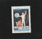 Algeria 1969-Spatiu,Astronauti pe Luna,serie o valoare,dantelata,MNH,Mi.533, Nestampilat