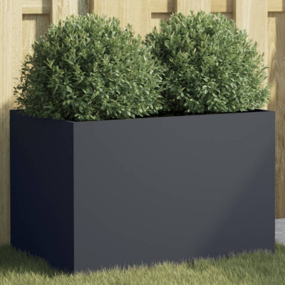 Jardiniera, antracit, 62x40x39 cm, otel laminat la rece GartenMobel Dekor foto