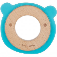 canpol babies Teethers Wood-Silicone Bear jucărie pentru dentiție 1 buc