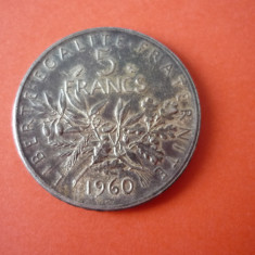 5 FRANCI 1960 ARGINT *****