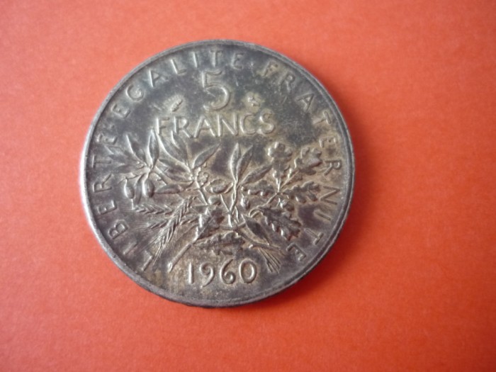 5 FRANCI 1960 ARGINT *****