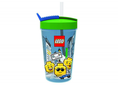 LEGO Pahar LEGO Iconic cu pai Quality Brand foto