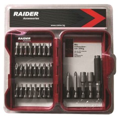 Biti 1/4&amp;quot; x 25 mm Raider Power Tools set 29 piese