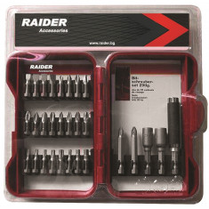 Biti 1/4&quot; x 25 mm Raider Power Tools set 29 piese