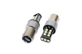 Set becuri auto cu LED CANBUS P21/5W BA15D 15 SMD 7.5W Alb 12/24V