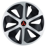 Set 4 capace roti Roco Gri-Negru R17 pentru gama auto Mitsubishi