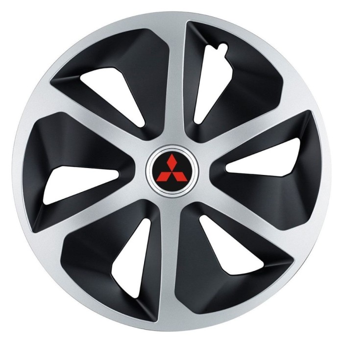 Set 4 capace roti Roco Gri-Negru R17 pentru gama auto Mitsubishi