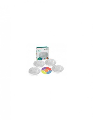 Set 4 tavite compartimentate translucide pentru sortare foto