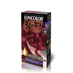 Vopsea de Par Loncolor Expert Oil Fusion 7.62, Rosu Intens, 100 ml, Vopsea de Par Permanenta, Vopsea de Par fara Amoniac, Vopsea de Par Cenusie, Vopse foto