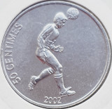 2001 Congo 50 centimes 2002 Soccer km 75, Africa