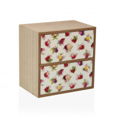Cutie de bijuterii Strawberry, Versa, lemn, 16 x 12 x 16 cm, lemn