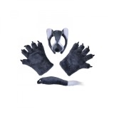 Set accesorii lup pentru copii, gri, KidMania&reg; Universala 3 ani +