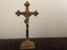 Cruce ,crucifix din bronz,cu Isus rastignit foto