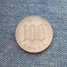 2r - 100 Yen 1967 Japonia / Showa - primul an de batere foto