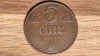 Norvegia - moneda mare de colectie - raritate - 5 ore 1930 bronz - stare f buna, Europa