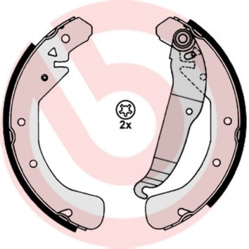 BREMBO S 59 517 ESSENTIAL LINE Set saboti frana