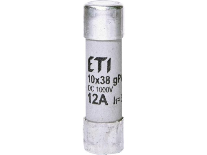 Siguranta fuzibila voltaica 12A CH10X38 gPV 1000V Eti 002625077