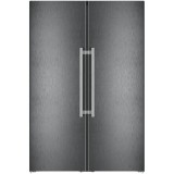 Side by side Liebherr XRFbs 5295 Peak BioFresh, Clasa D, 665 L, IceMaker, Iluminare LED, H 185.5 cm, Negru