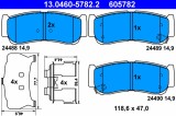 ATE 13.0460-5782.2 set placute frana,frana disc