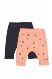 Cumpara ieftin Set de 2 perechi de pantaloni Albinute pentru bebelusi, Tongs baby (Culoare: Portocaliu, Marime: 3-6 Luni)