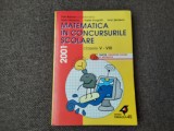 MATEMATICA IN CONCURSURILE SCOLARE V-VIII 2001 DAN BRANZEI