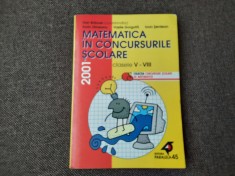 MATEMATICA IN CONCURSURILE SCOLARE V-VIII 2001 DAN BRANZEI