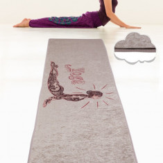 Saltea fitness/yoga/pilates Banda, Chilai, 60x200 cm, poliester, roz