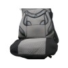 Huse Auto Universale Gri Inchis Piele Ecologica Set 6 Piese Poliester Protectie Scaune