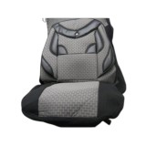 Huse Auto Universale Gri Inchis Piele Ecologica Set 6 Piese Poliester Protectie Scaune