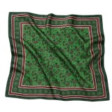 Cumpara ieftin Esarfa satin paisley verde