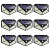 Set 9 lampi cu incarcare solara APF, senzor miscare, 3 trepte de iluminare, 100 LED