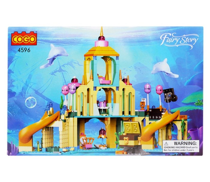 Blocuri de constructie, Castelul zanei subacvatic,845 piese,38,5 x 16 x 29,1 cm