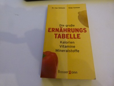 Die grosse Ernahrungstabelle foto