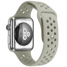 Curea pentru Apple Watch 42 mm Silicon Sport iUni Grey foto