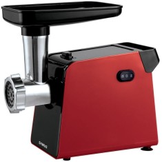 Masina de tocat carne Samus SMT1210RED, 1200 W, Cu&Aring;&pound;it din inox, 3 site metalice, Accesoriu rosii, Accesoriu pentru c&Atilde;&cent;rna&Aring;&pound;i, Culoare rosie