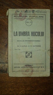 La umbra nucului, Mihaescu-Ramnic foto