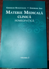 MATERIE MEDICALA CLINICA HOMEOPATICA Gheorghe Bungetzianu Gheorghe Jurj foto